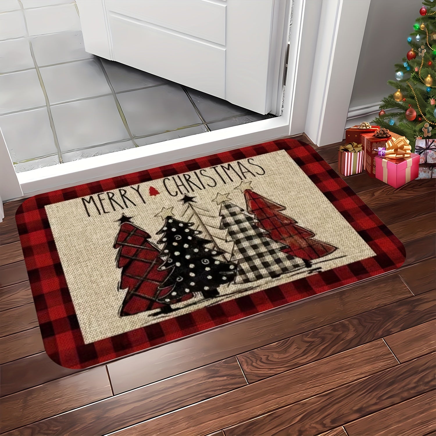 Tapete Decorativo Natalino em Fleece - Zafer Decor