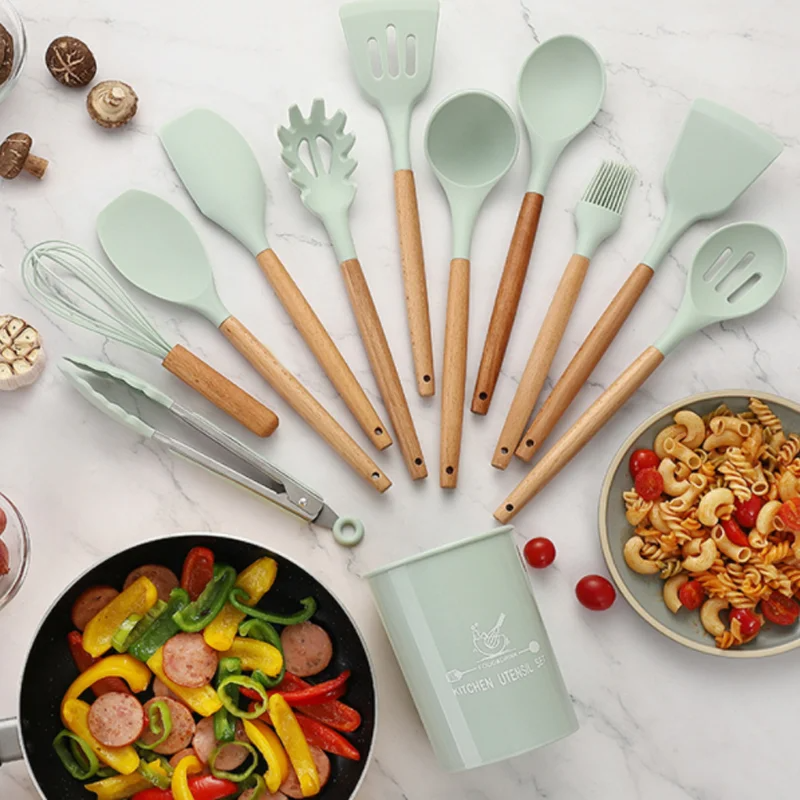 Kit 12 Utensílios De Cozinha Premium + Brinde - Zafer Decor
