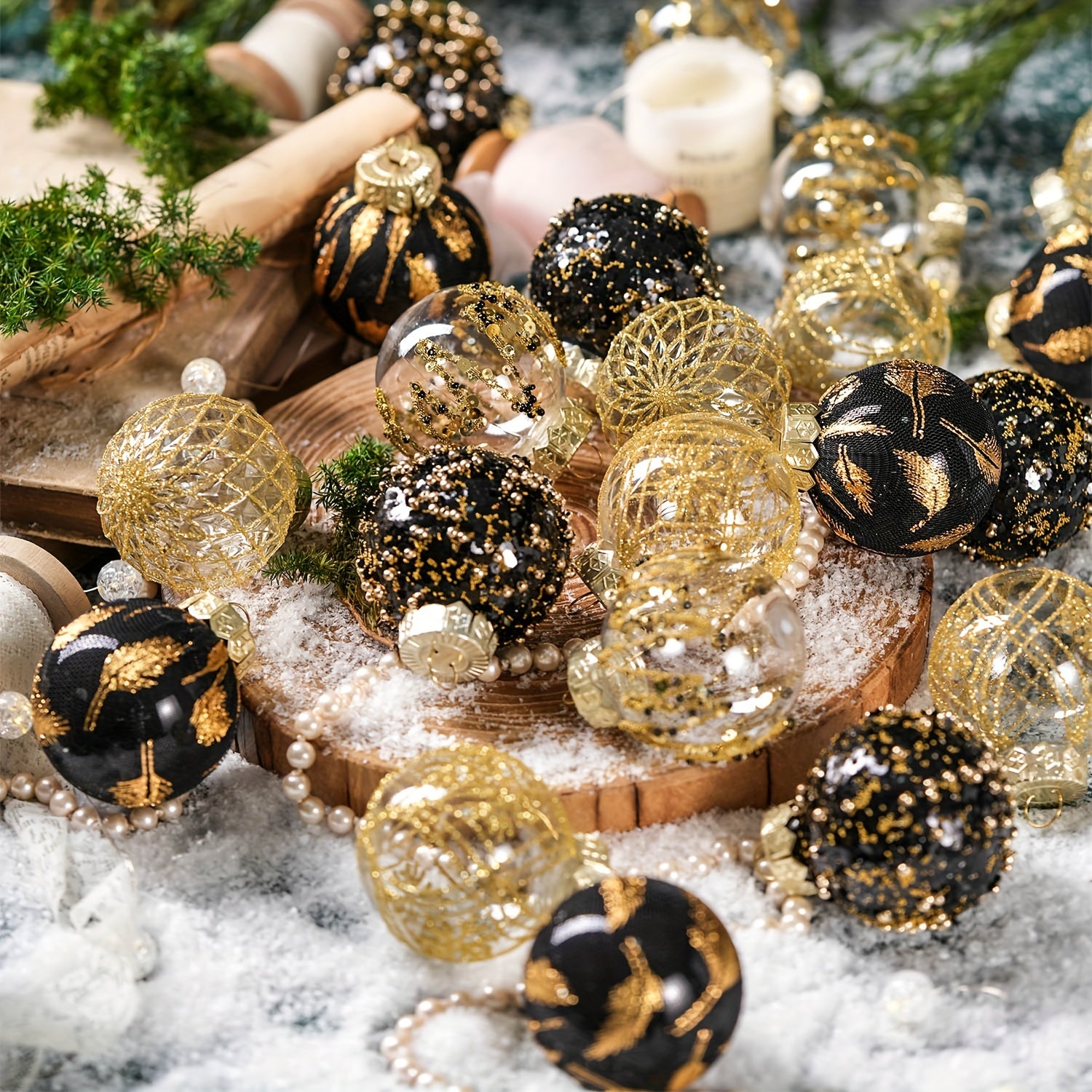 Bolas Natalinas Clássicas 25 Peças - Zafer Decor