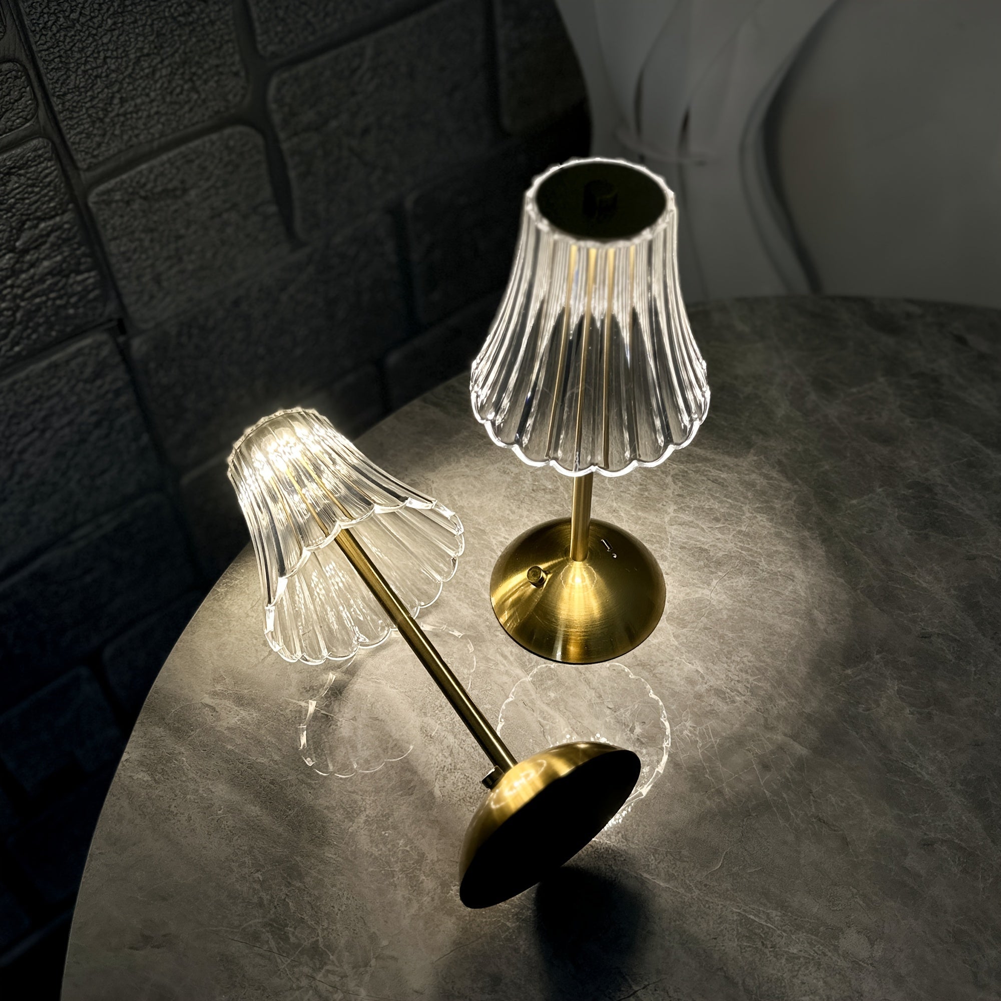 Luminária Touch com Acabamento Escovado – Kit 2 Unidades - Zafer Decor
