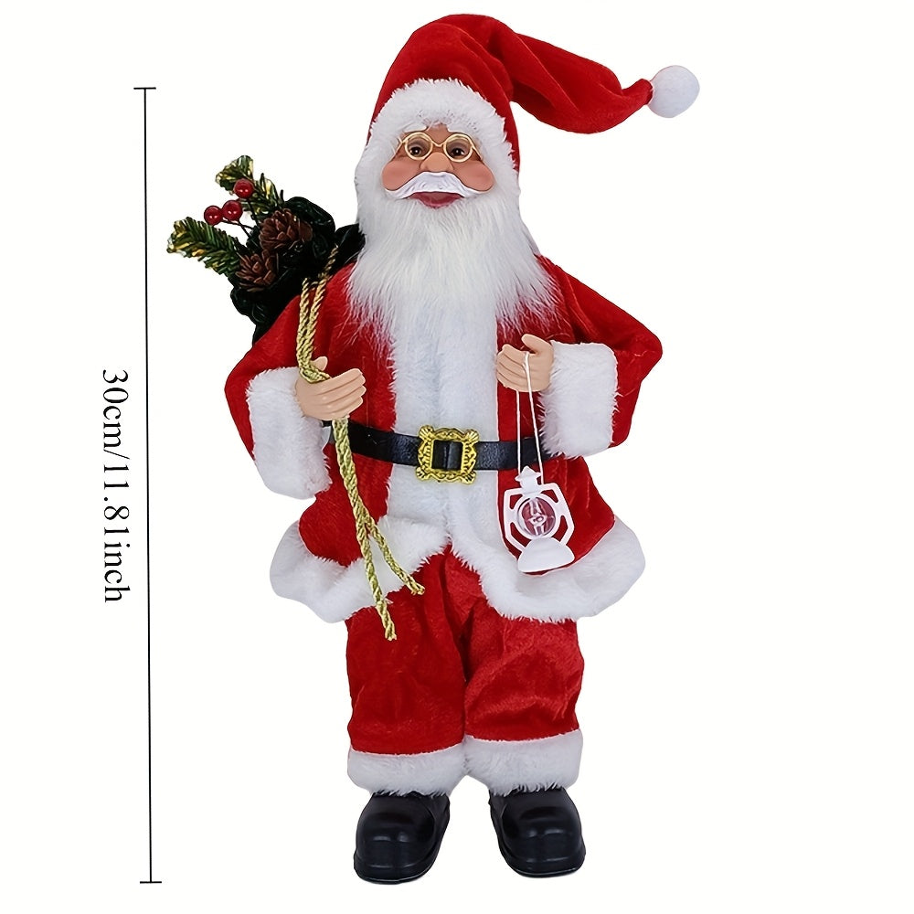 Estátua Clássica do Papai Noel 30 cm - Zafer Decor