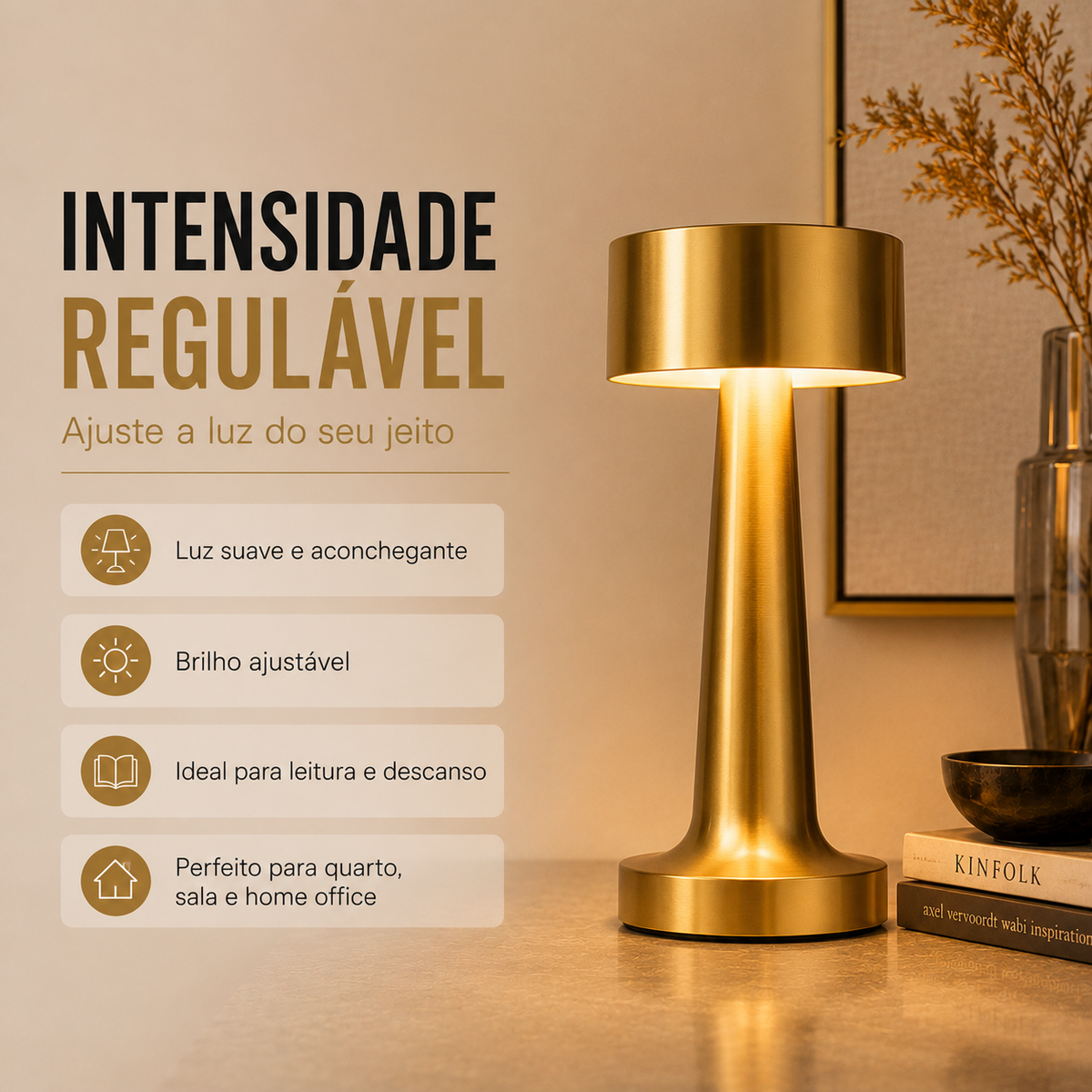 Abajur de Mesa Ória - COMPRE 1 LEVE 2