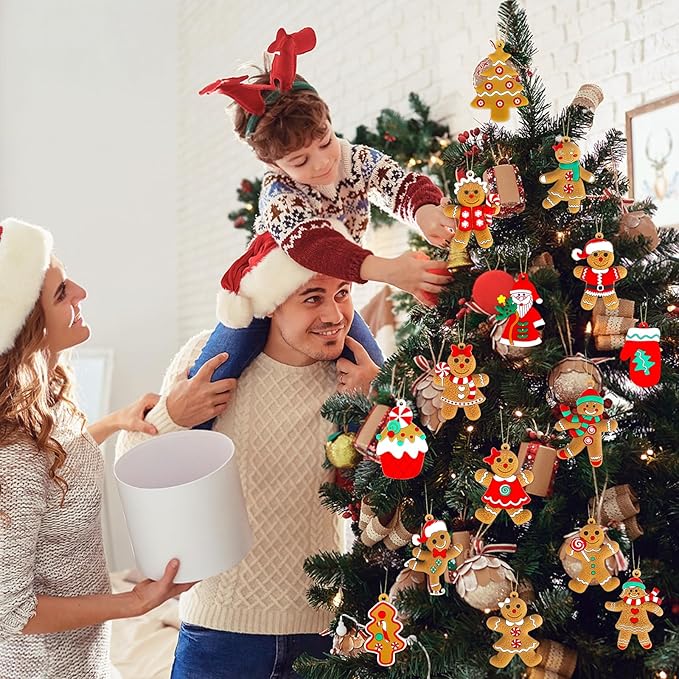 Kit Enfeites de Natal Boneco 12 Peças - Zafer Decor