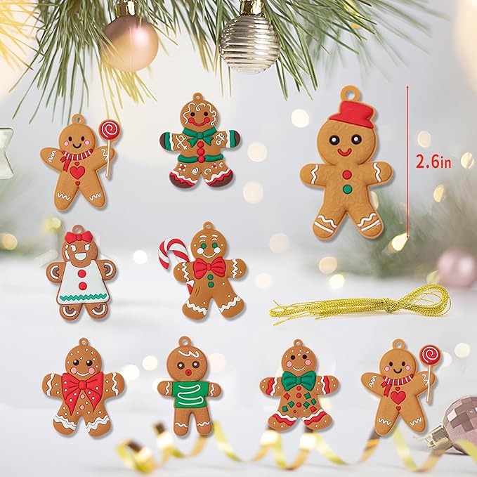Kit Enfeites de Natal Boneco 12 Peças - Zafer Decor
