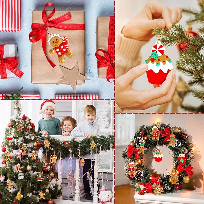 Kit Enfeites de Natal Boneco 12 Peças - Zafer Decor