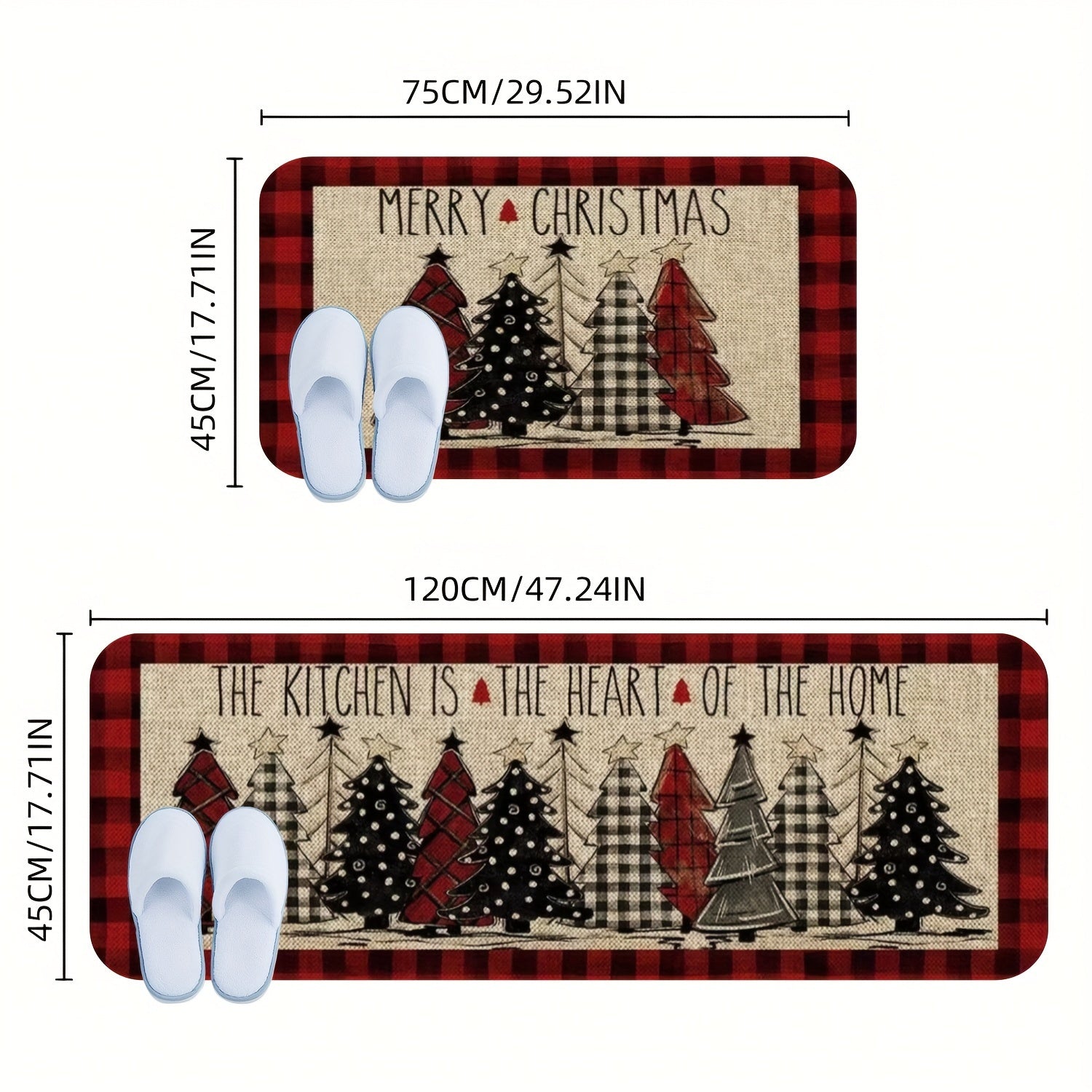 Tapete Decorativo Natalino em Fleece - Zafer Decor