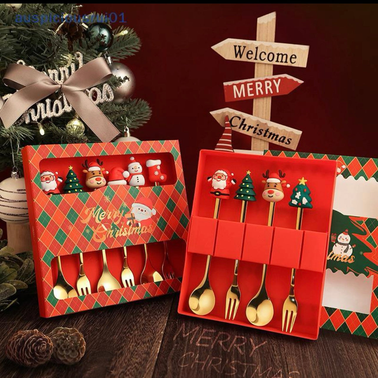 Jogo de Talheres Natalino SURPRESA ZAFER: PAGUE 6 e LEVE 10!