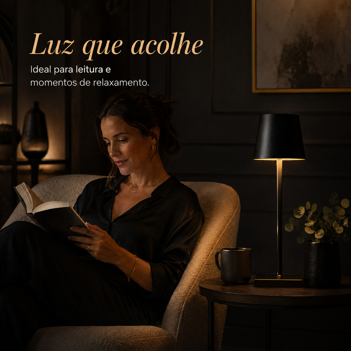 Luminária de Mesa Jade Zafer — KIT COM 2