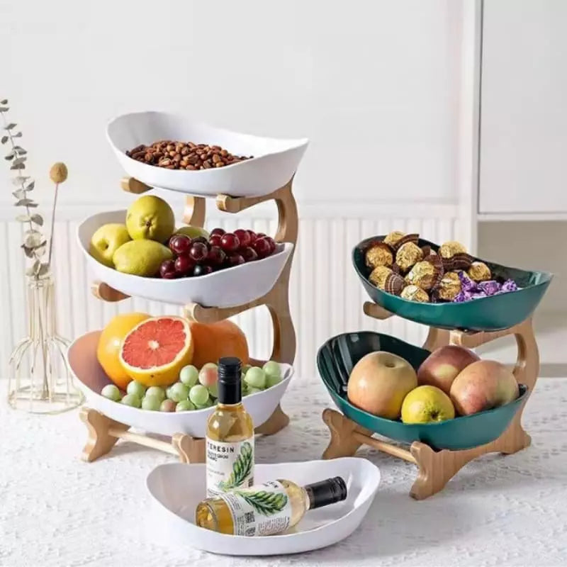 Fruteira de Mesa Cesta de Fruta Bambu Zafer