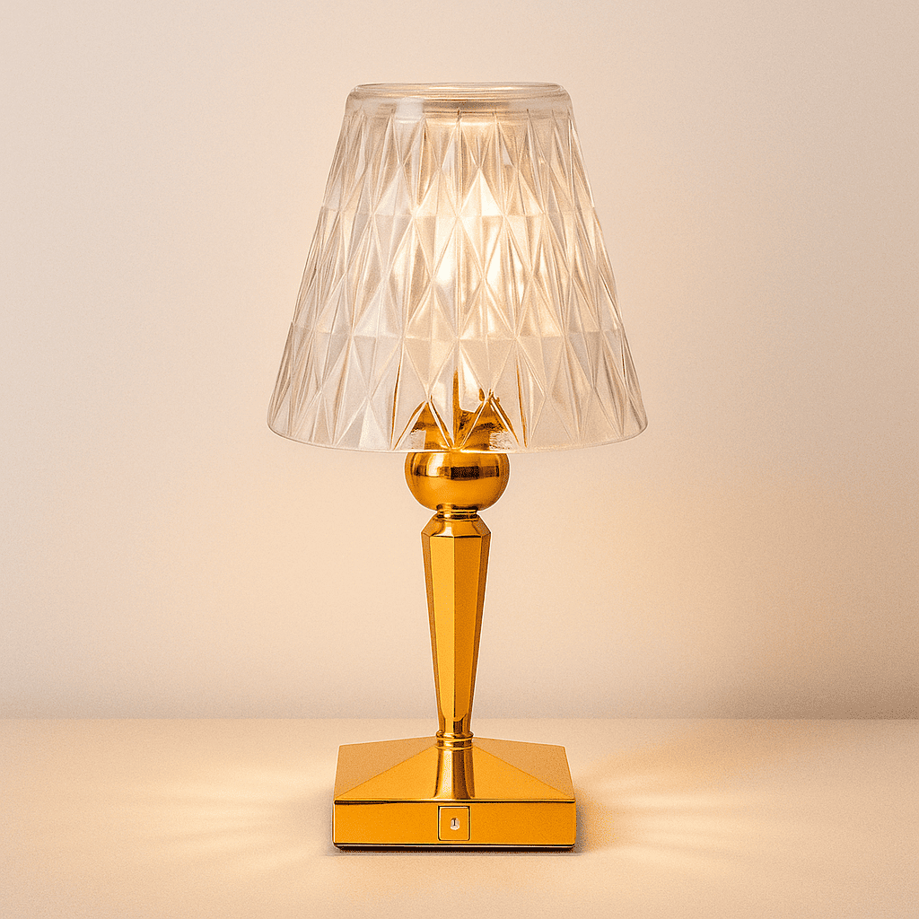 Luminária de Mesa LED Cristal Diamante - Zafer Decor