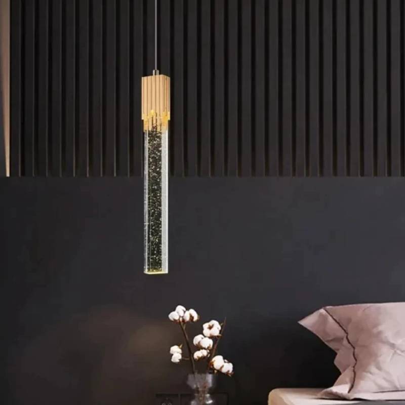 Luminária Pendente Linear Cristal Zafer Decor