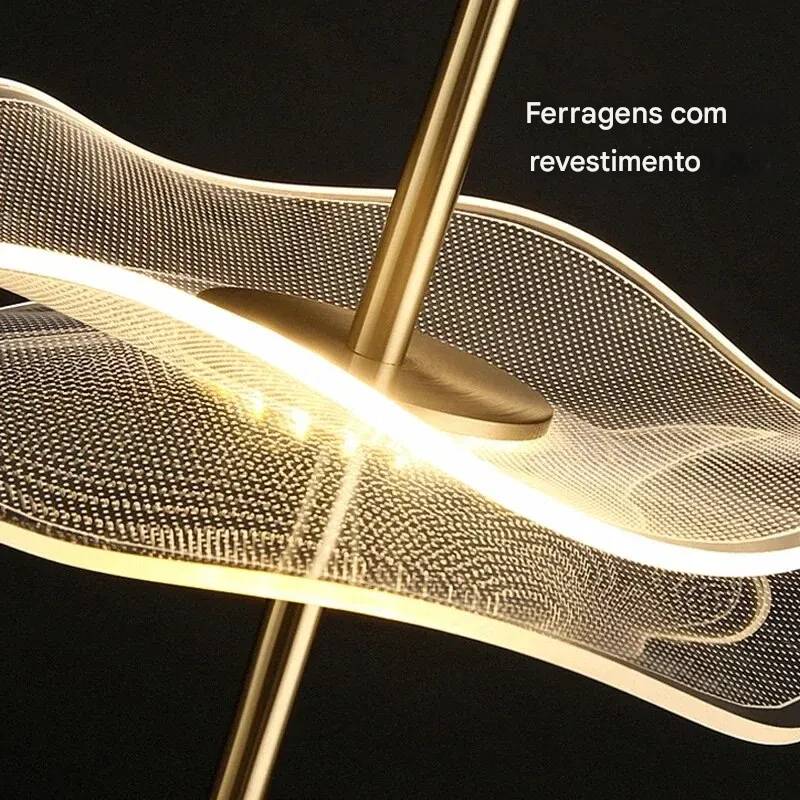 Lustre Pendente Cristais