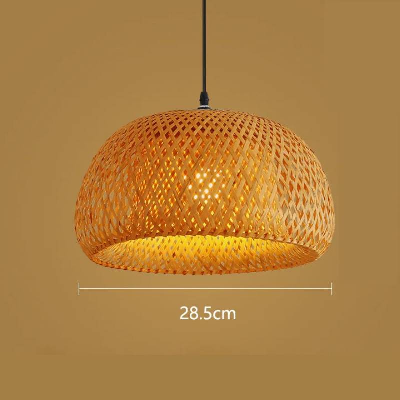 Luminária Pendente Madeira 28cm