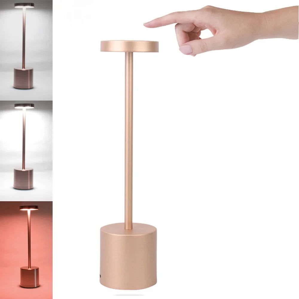 Luminária Clássica de Mesa Recarregável - Zafer Decor
