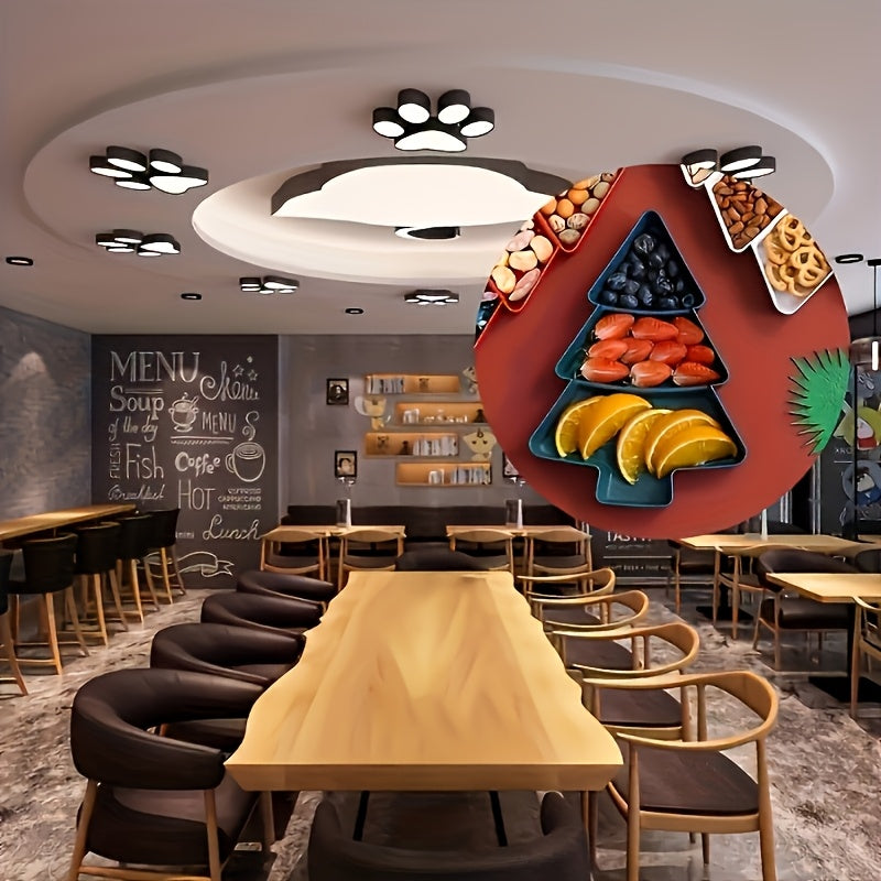 Kit 3 Bandejas Natalinas em Formato de Árvore - Zafer Decor