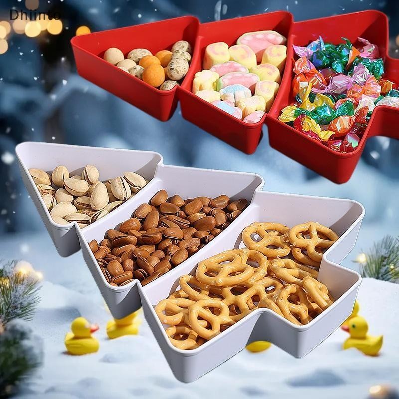 Kit 3 Bandejas Natalinas em Formato de Árvore - Zafer Decor