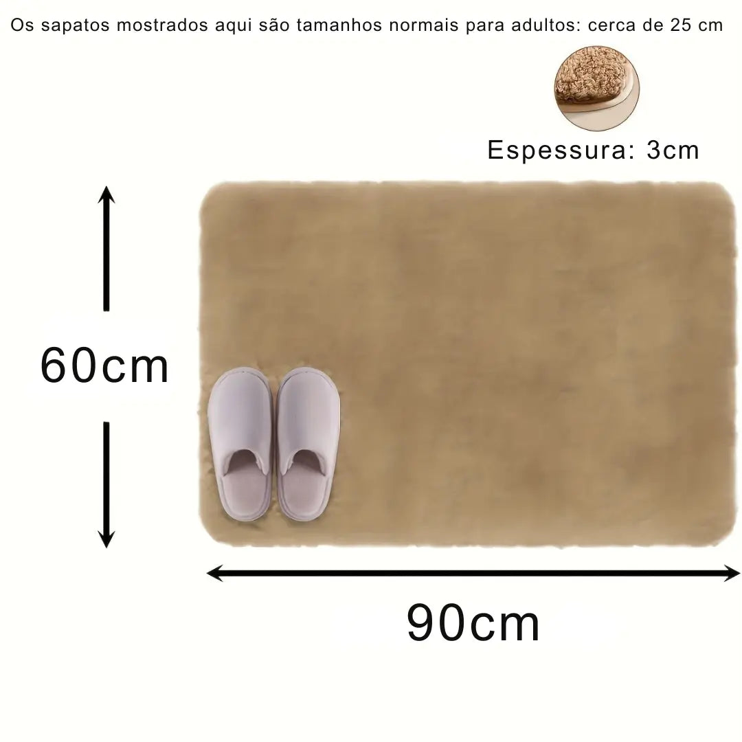 tapete antiderrapante emborrachado para banheiro - zafer decor
