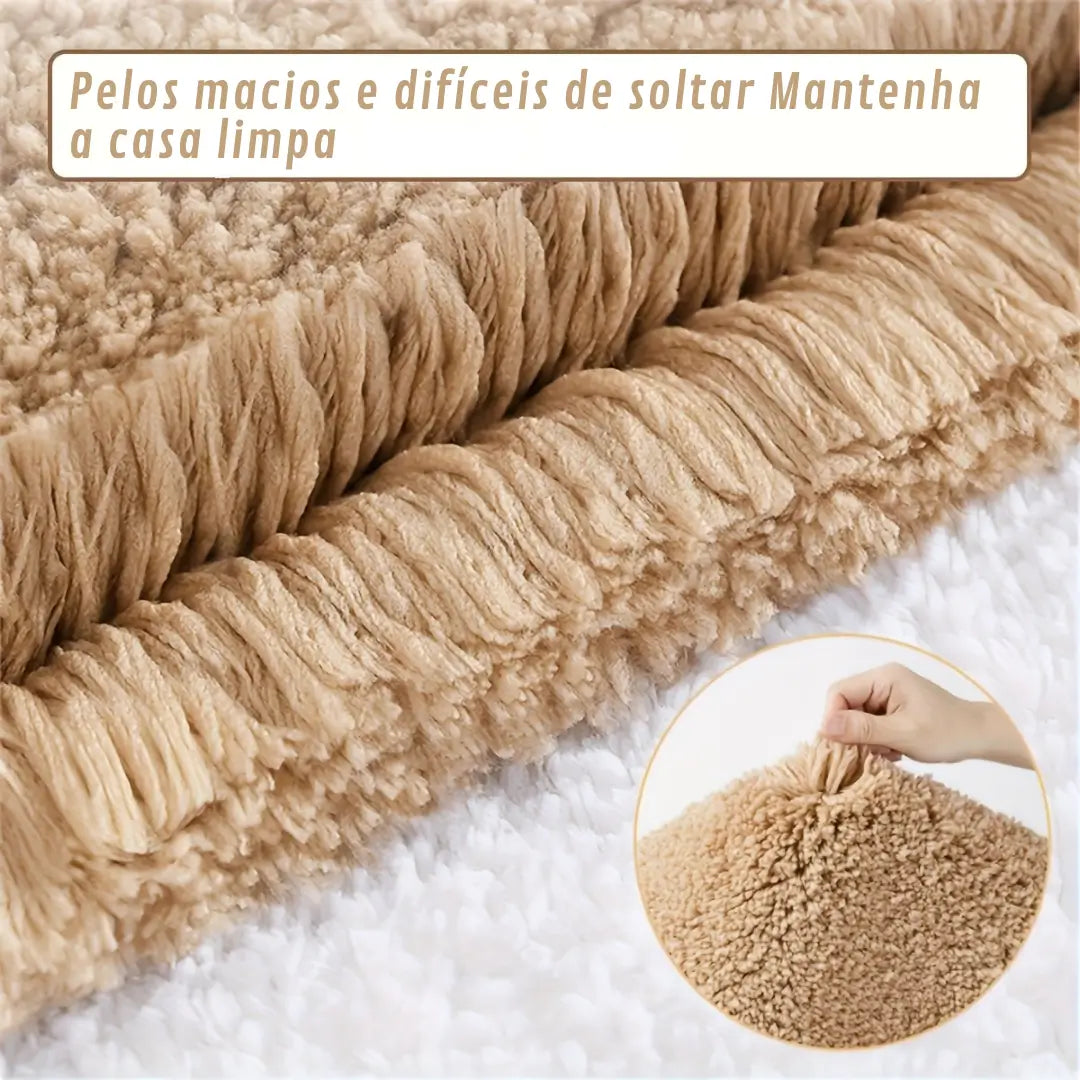 Tapete antiderrapante para banheiro cor caqui - Zafer Decor