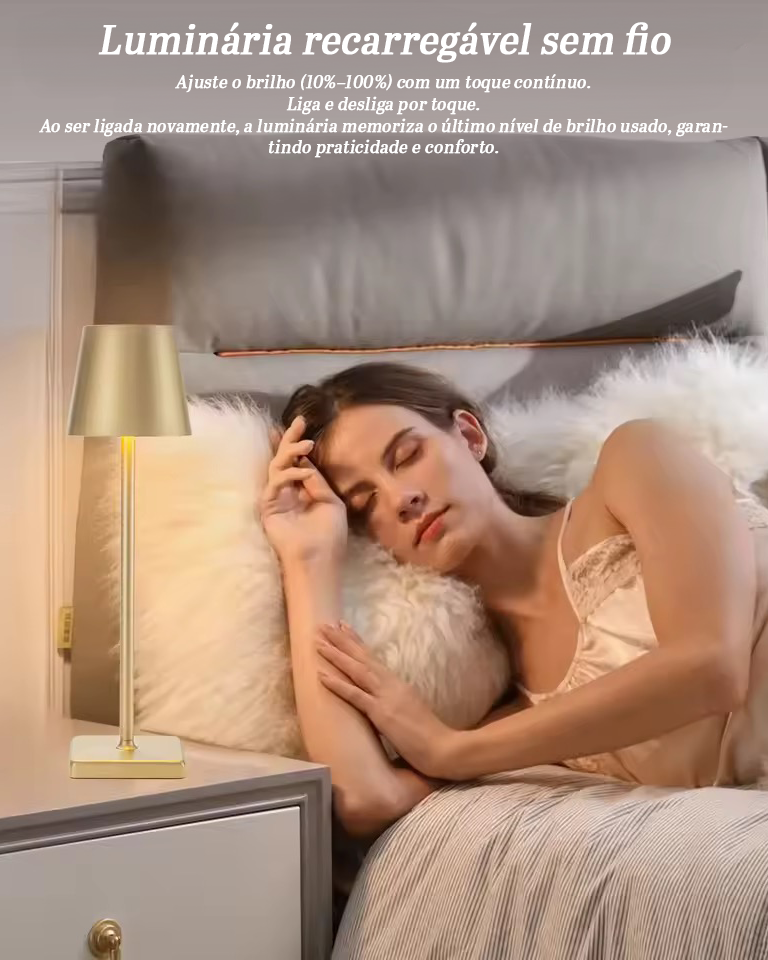 Luminária de Mesa Jade Zafer - COMPRE 1 LEVE 2