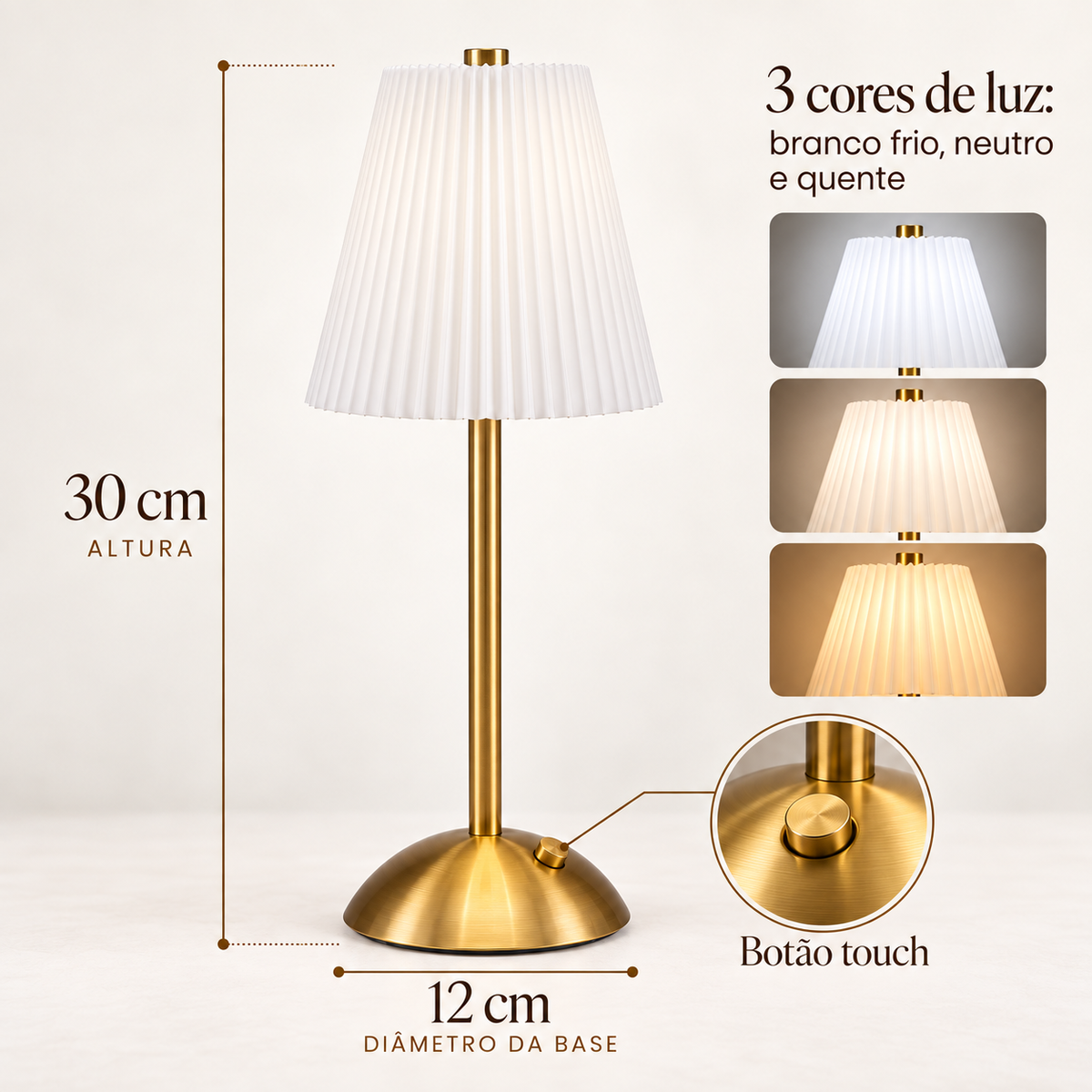 Luminária de Mesa Melissa - COMPRE 1 LEVE 2