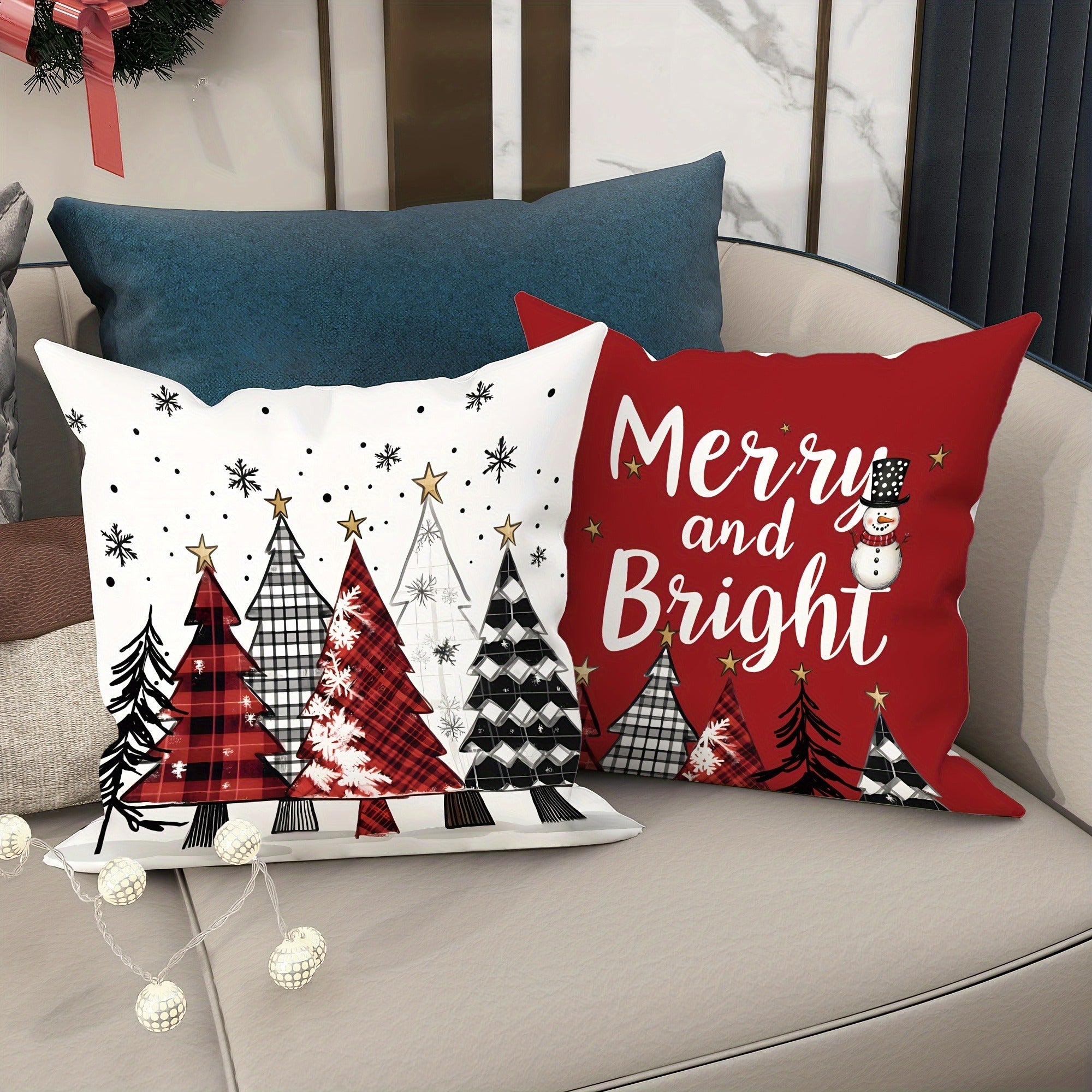 Kit 4 Capas de Almofada de Natalinas - Zafer Decor