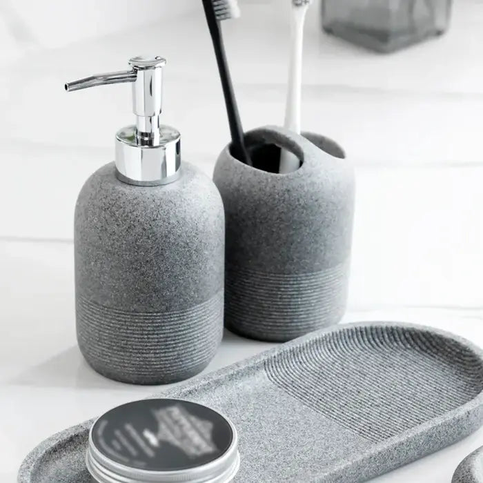 Kit Banheiro Premium 5 Peças - Zafer Decor