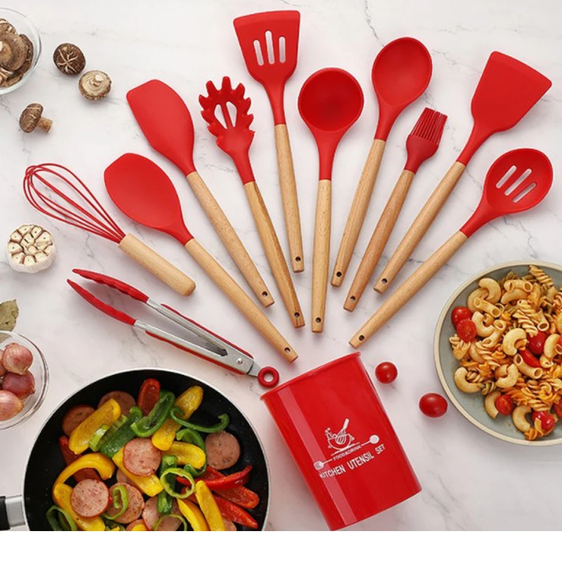 Kit 12 Utensílios De Cozinha Premium + Brinde - Zafer Decor