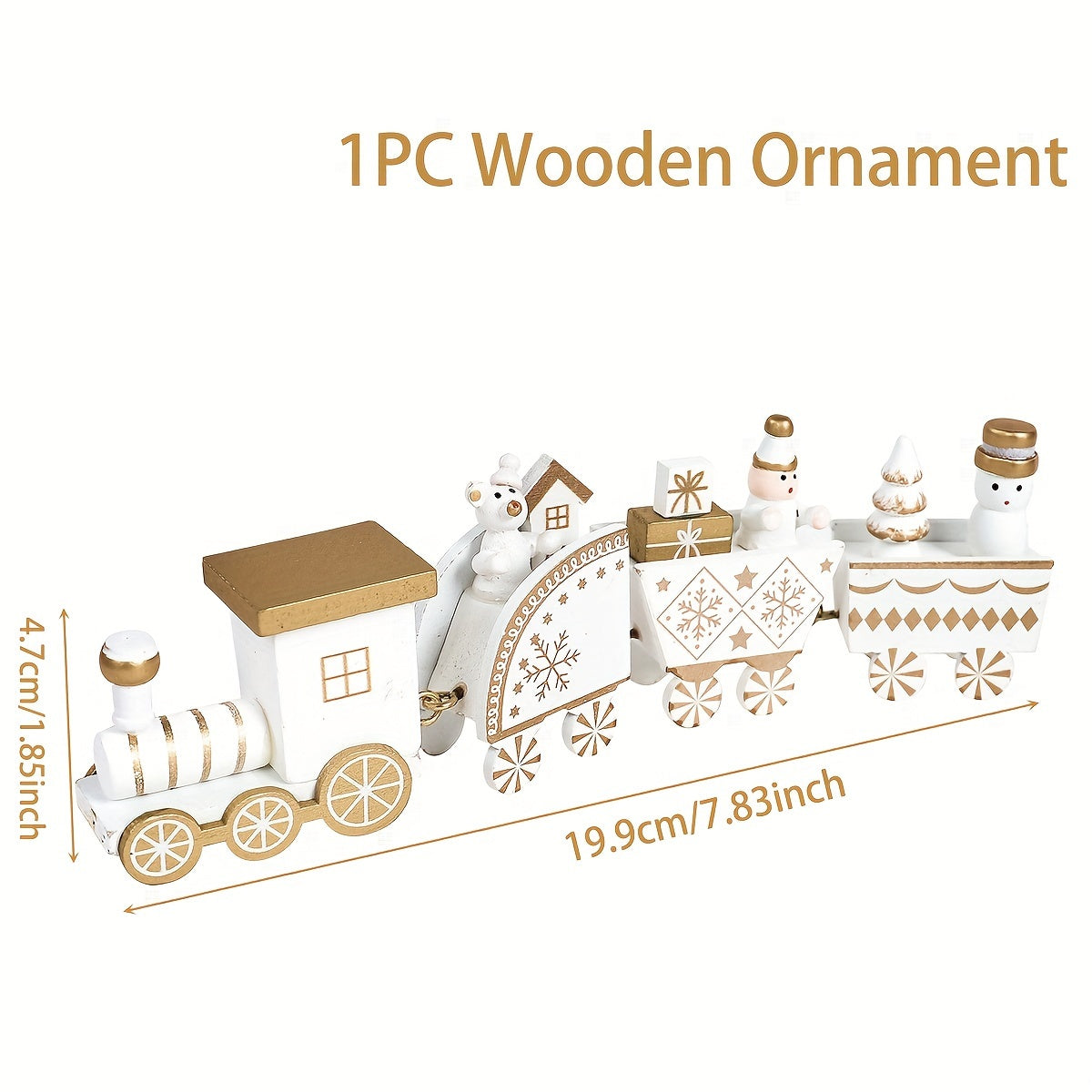 Trem de Madeira Natal Decorativo - Zafer Decor