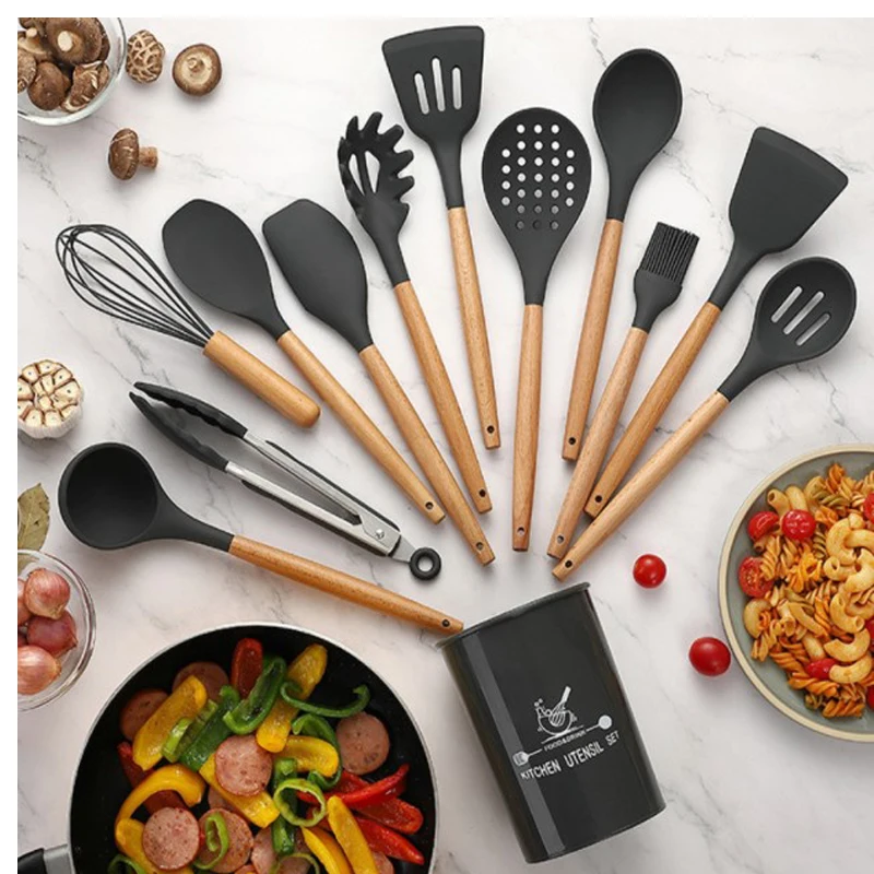 Kit 12 Utensílios De Cozinha Premium + Brinde - Zafer Decor