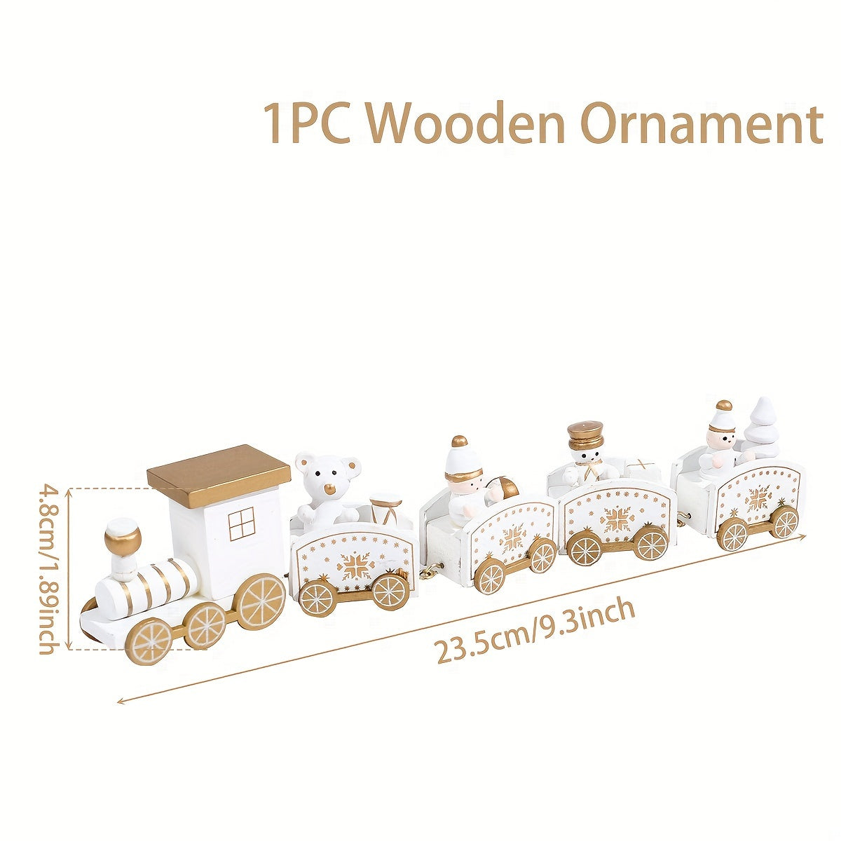 Trem de Madeira Natal Decorativo - Zafer Decor