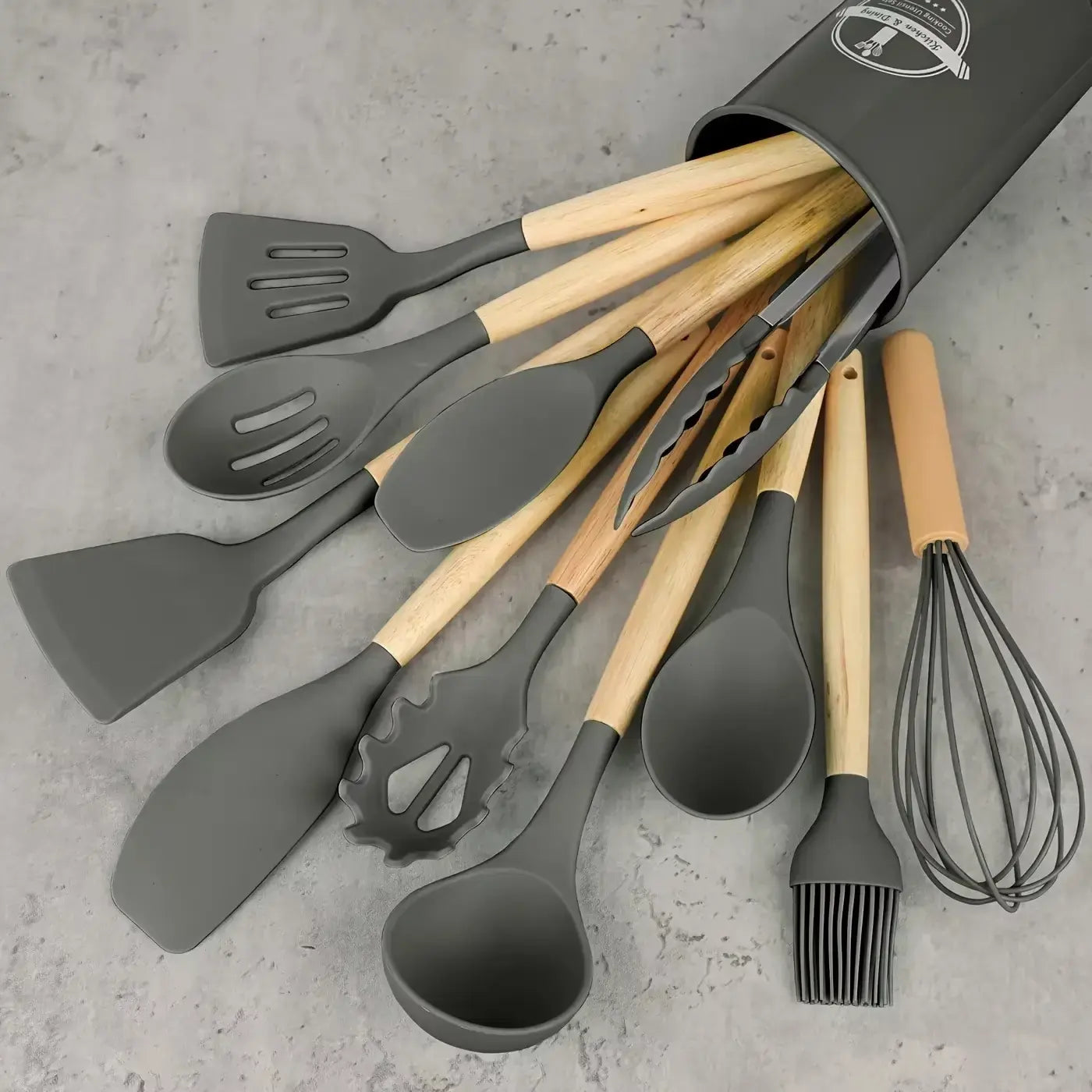 Kit 12 Utensílios De Cozinha Premium + Brinde - Zafer Decor