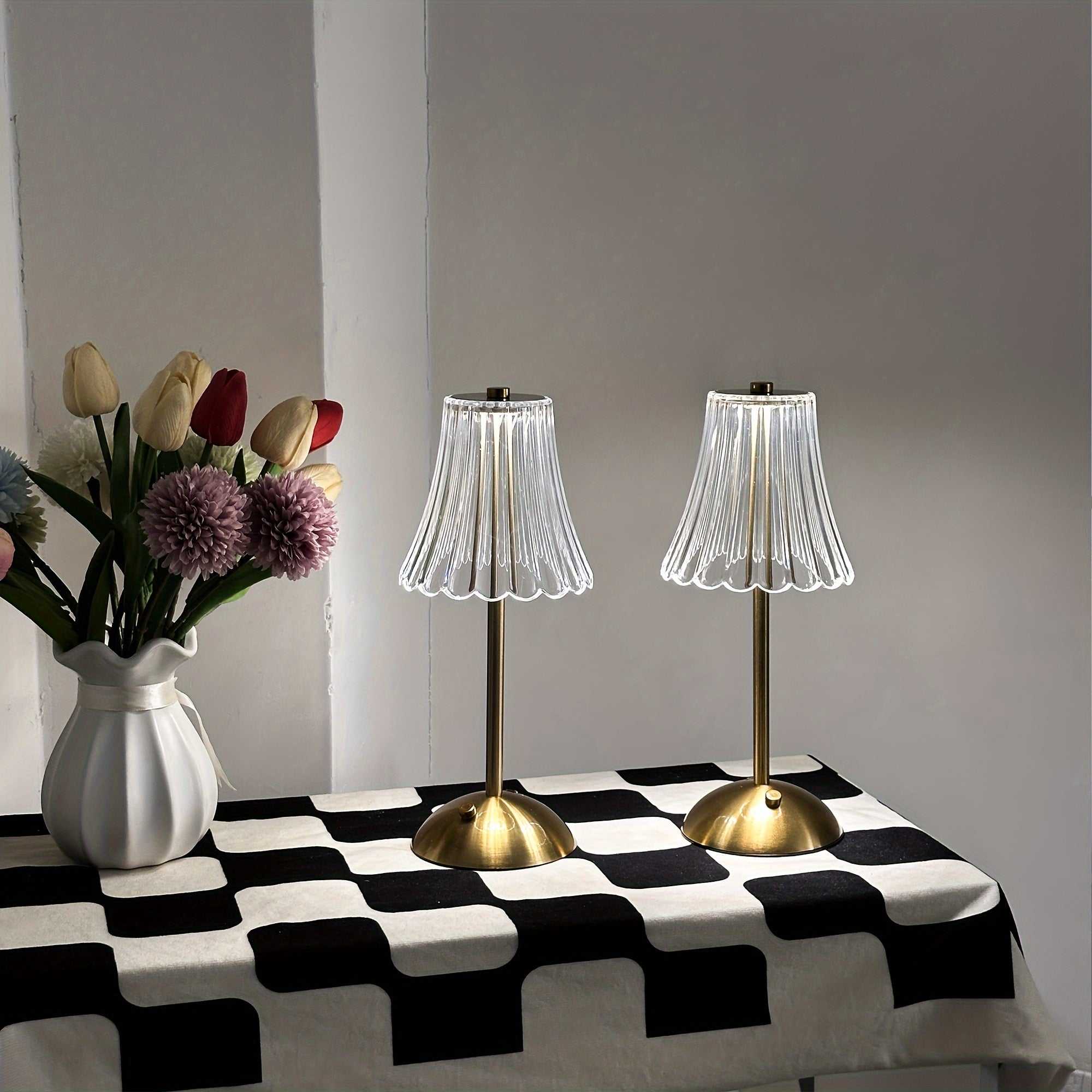 Luminária Touch com Acabamento Escovado – Kit 2 Unidades - Zafer Decor