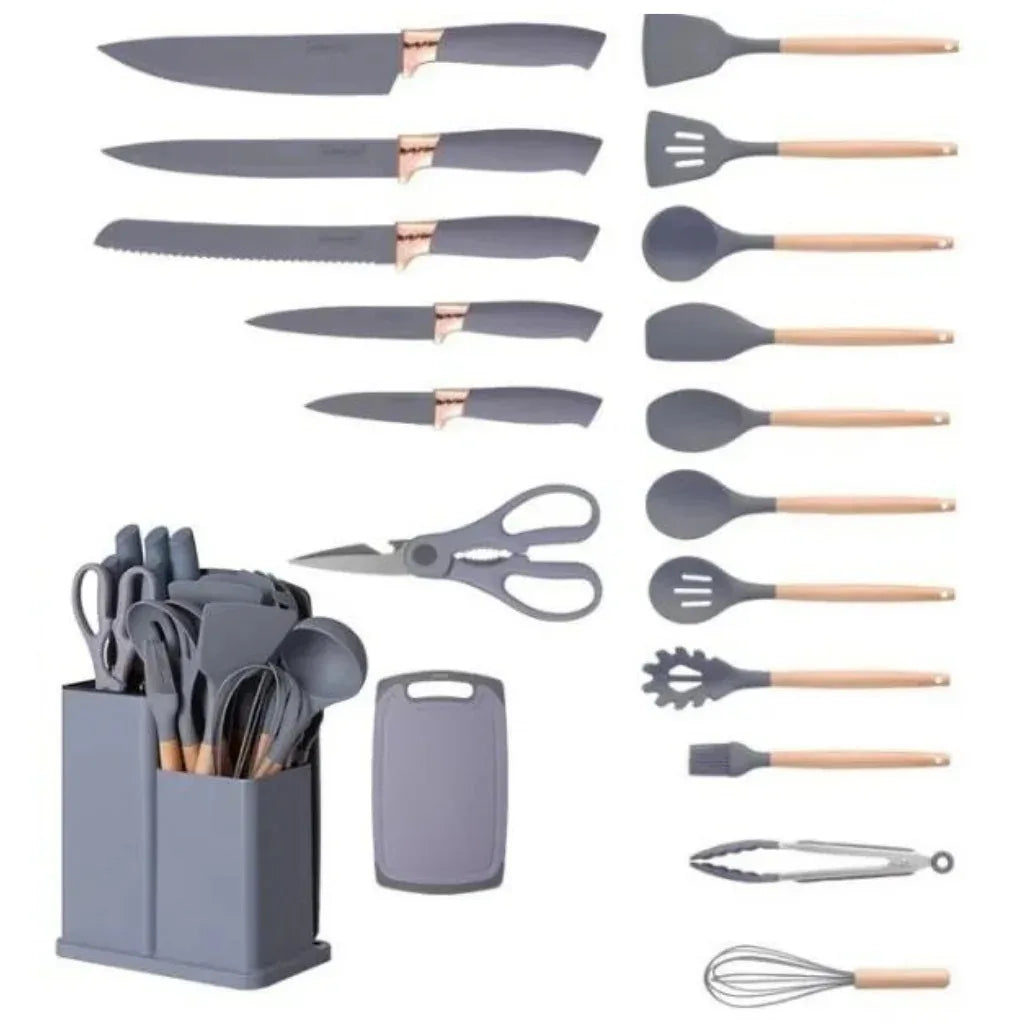 Kit Utensílios de Cozinha jogo completo 19 peças