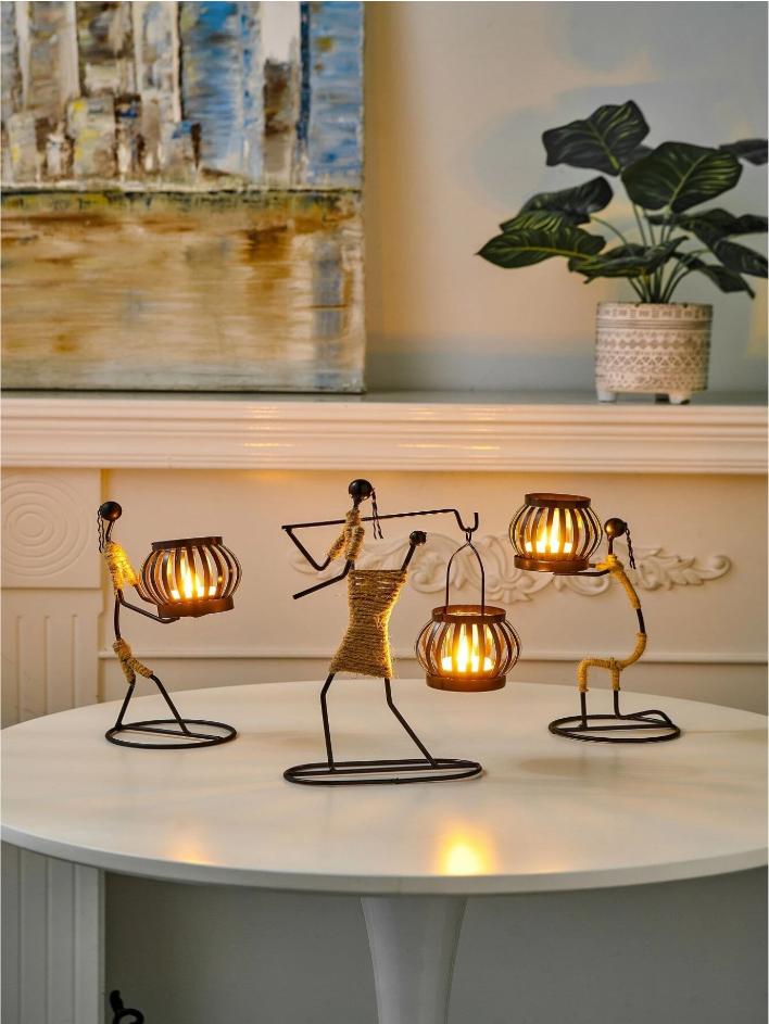 Escultura Decorativa Boho Trançada Zafer