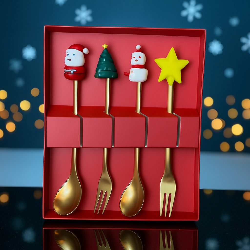 Jogo de Talheres Natalino SURPRESA ZAFER: PAGUE 6 e LEVE 10!