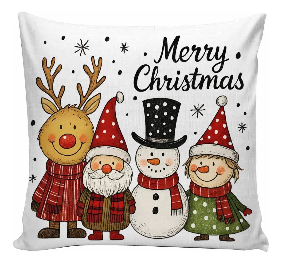 Kit 4 Capas de Almofada de Natalinas - Zafer Decor