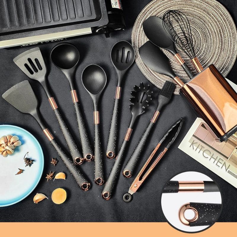 Kit 10 Utensílios de Cozinha - Zafer Decor