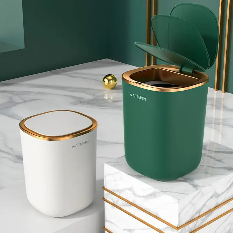 Lixeira para Banheiro e Cozinha Automática Colorida - Zafer