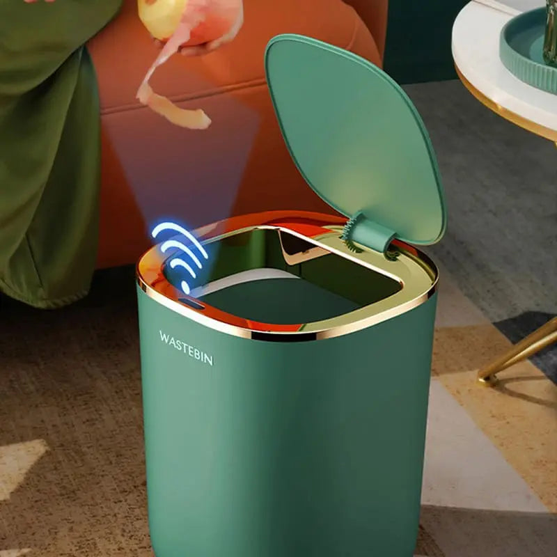Lixeira para Banheiro e Cozinha Automática Colorida - Zafer