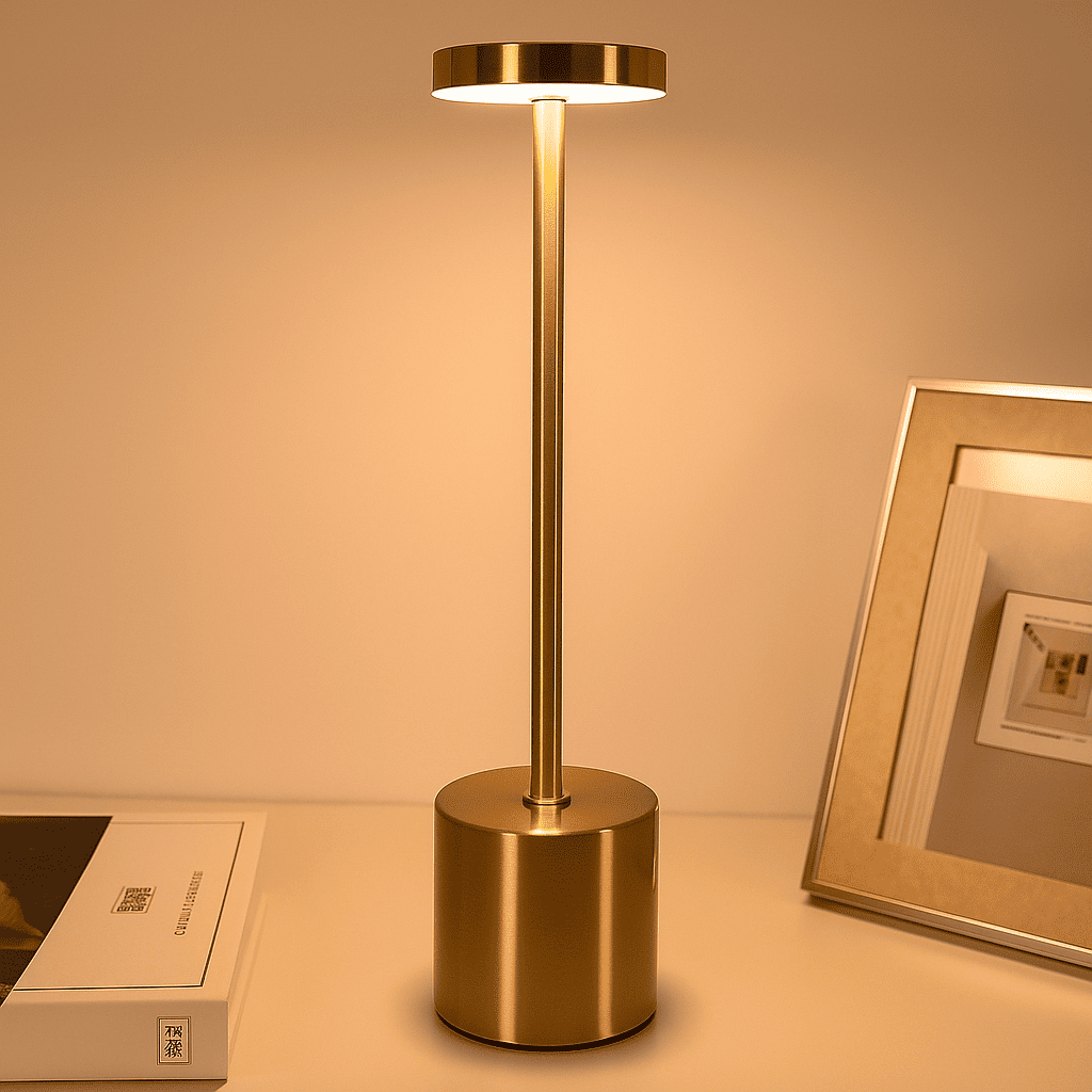 Luminária Clássica de Mesa Recarregável - Zafer Decor