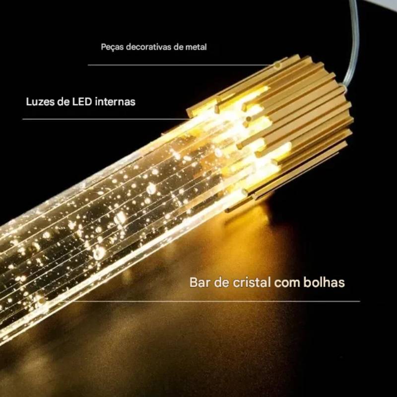 Pendente Moderno Cristal Zafer Decor