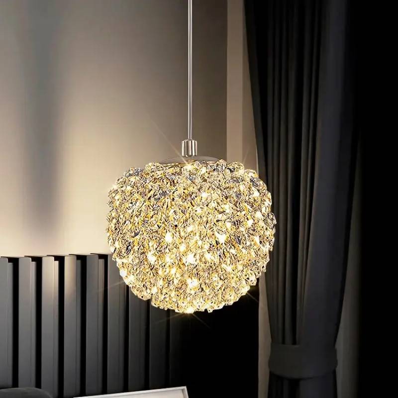 Luminária Pendente Golden Lumière Orb – Zafer Decor