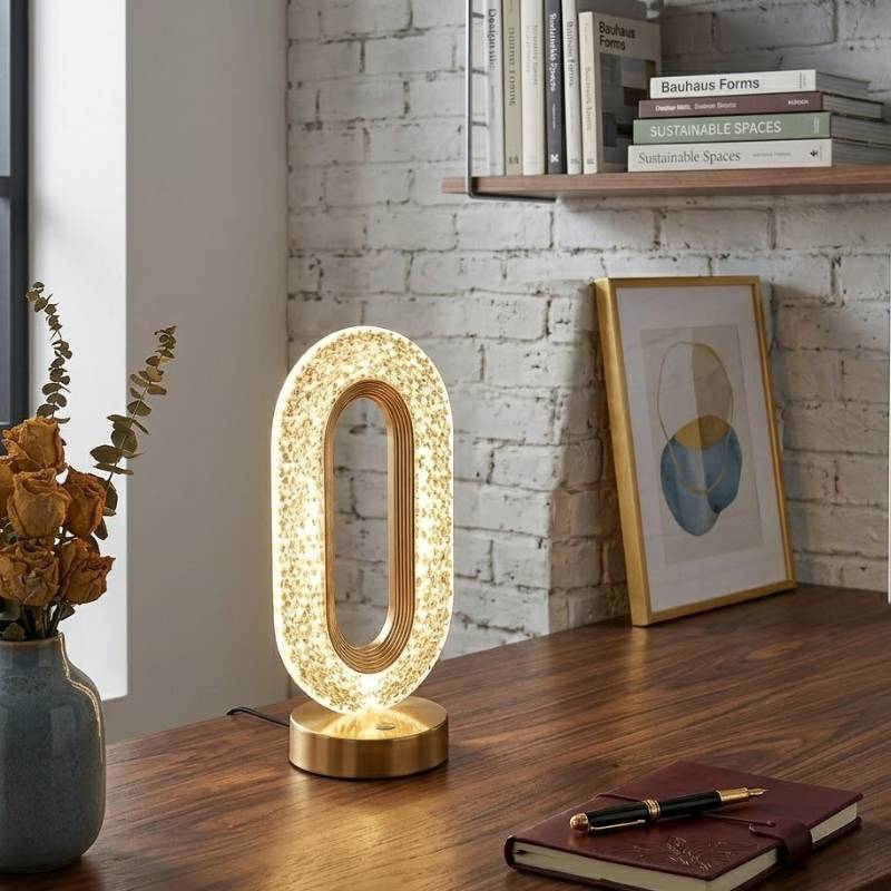 Luminária de Mesa LED Touch Cristal