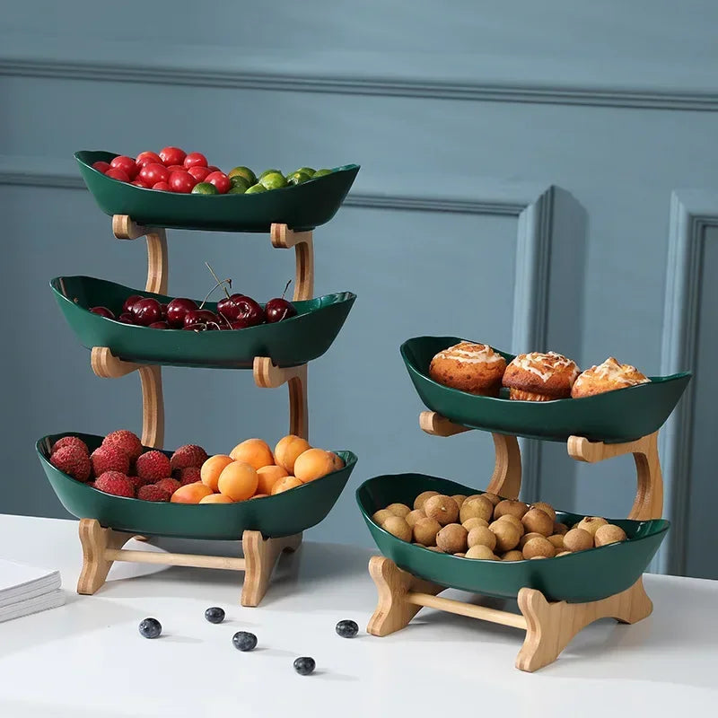Fruteira de Mesa Cesta de Fruta Bambu Zafer