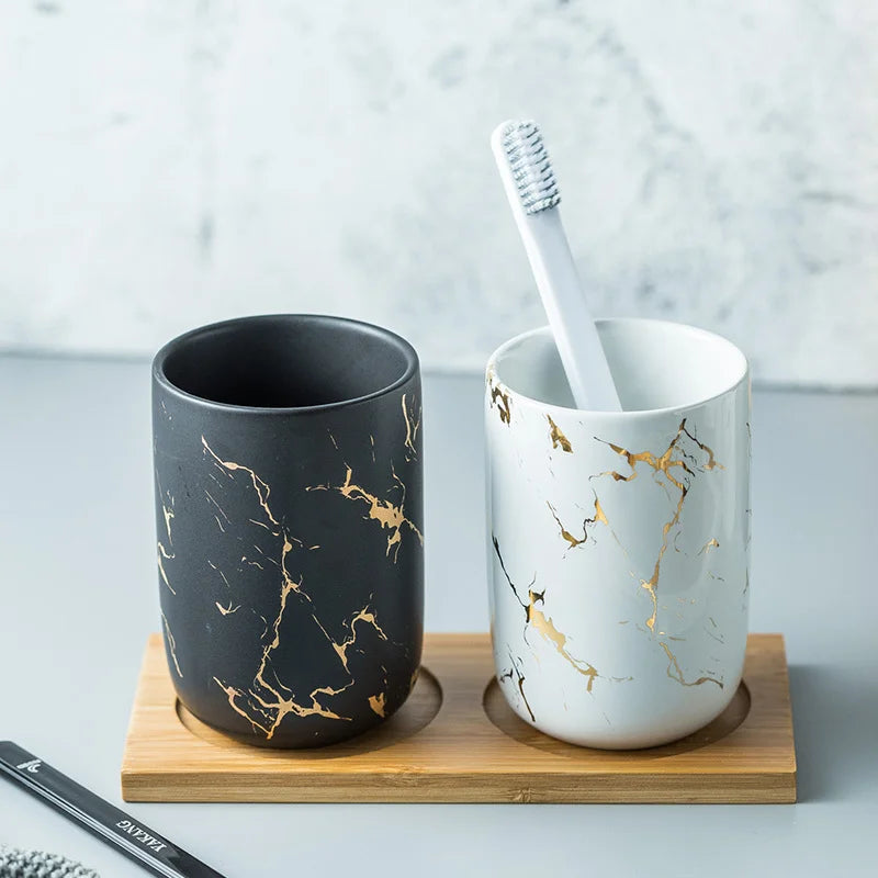 kit 4 porcelanas para banheiro - Zafer Decor