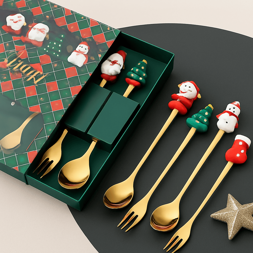 Jogo de Talheres Natalino SURPRESA ZAFER: PAGUE 6 e LEVE 10!