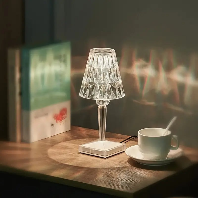 Luminária de Mesa LED Cristal Diamante - Zafer Decor