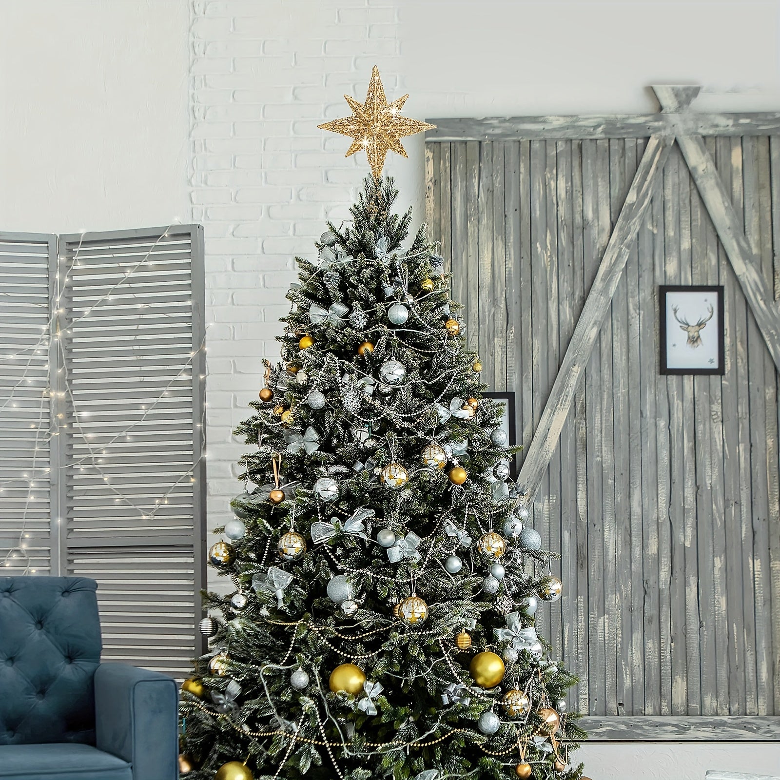 Estrela para Topo de Árvore de Natal - Zafer Decor