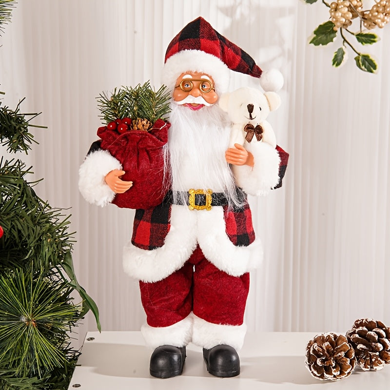 Estátua Clássica do Papai Noel 30 cm - Zafer Decor