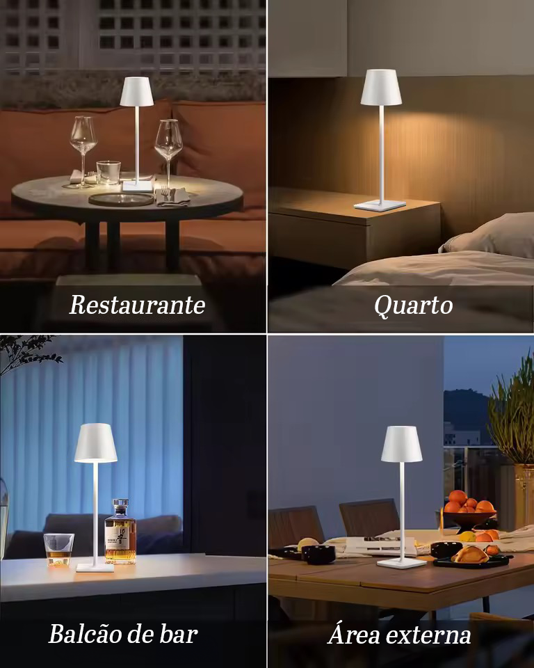 Luminária de Mesa Jade Zafer COMPRE 1 LEVE 2